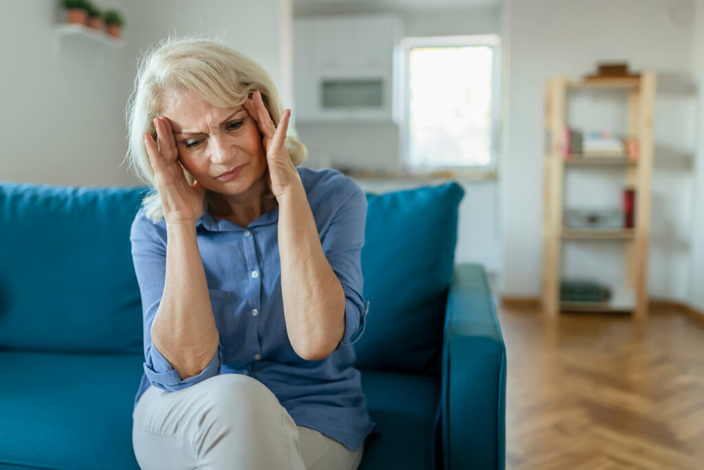 Senior Woman with Headache